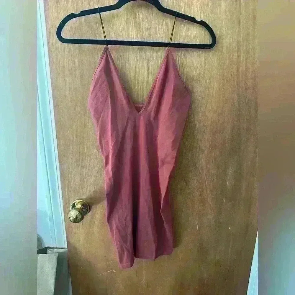 Free People Intimately Seamless Skinny Strap Mini Slip Dress Womens Size M/L